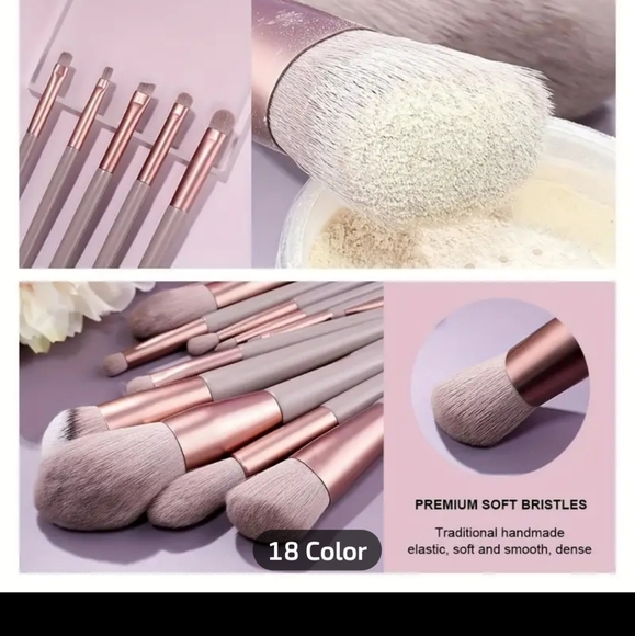 Brand new 13 piece makeup artist makeup brush set. brown chocolate color - Picture 10 of 11